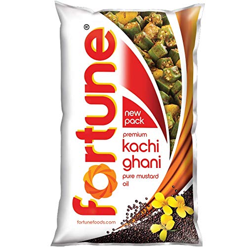 Fortune Kachi Ghani Mustard Oil  (1L) Pouch
